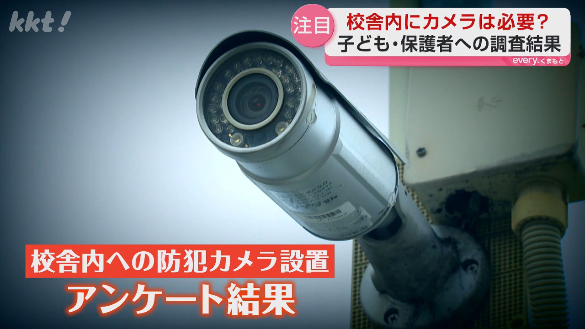 賛成？反対？学校や園舎内の防犯カメラ アンケート結果は…（2026年2月