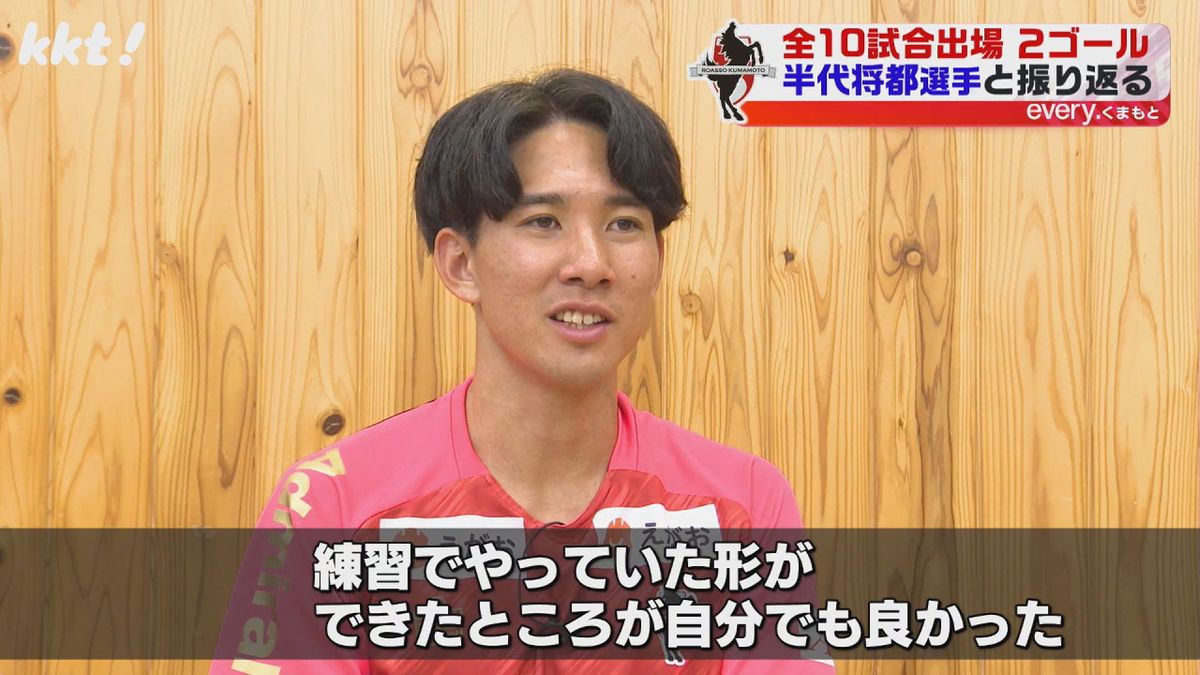 山形との試合であげたプロ2点目が印象に残っている