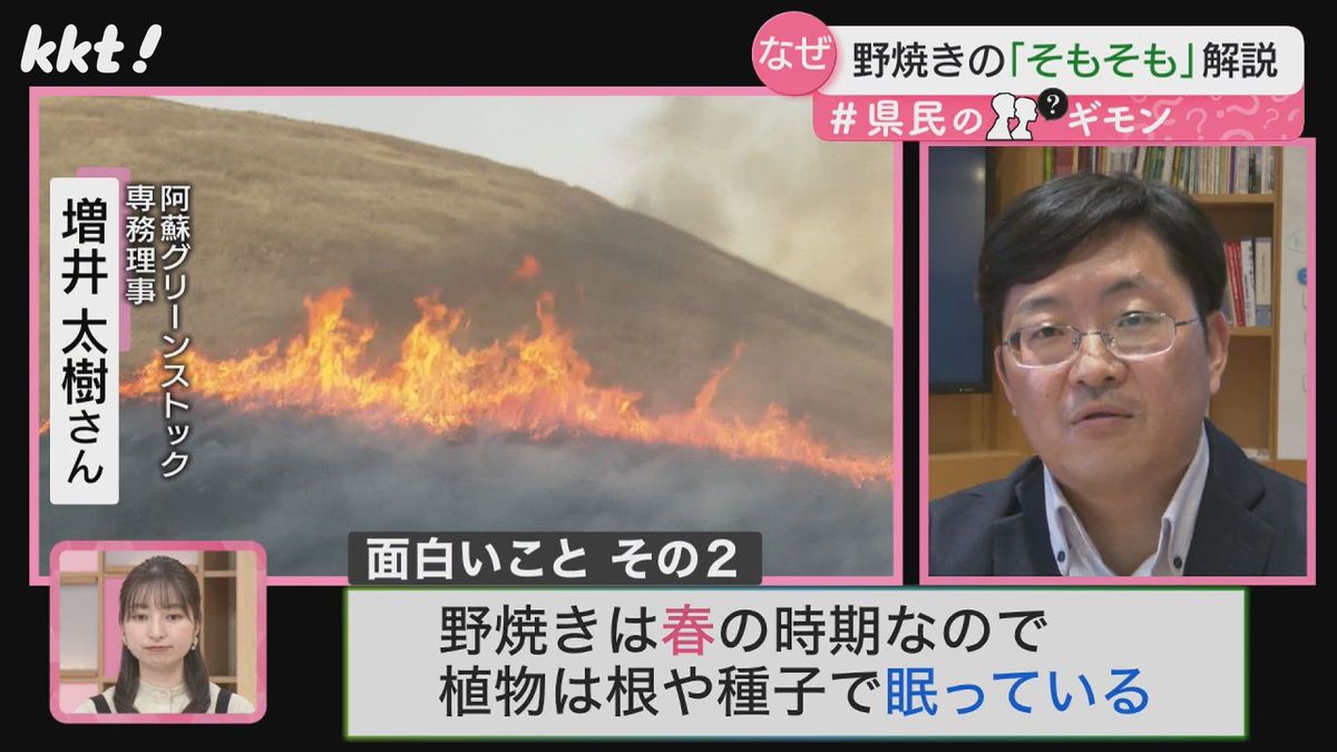 地中の根や種子などは野焼きで死ぬことはない