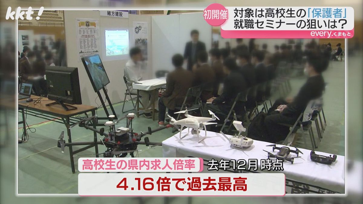 熊本県内の高校生の求人倍率は過去最高の4.16倍(去年12月時点)