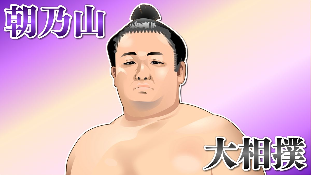 朝乃山　きょうも勝ち春場所3連勝