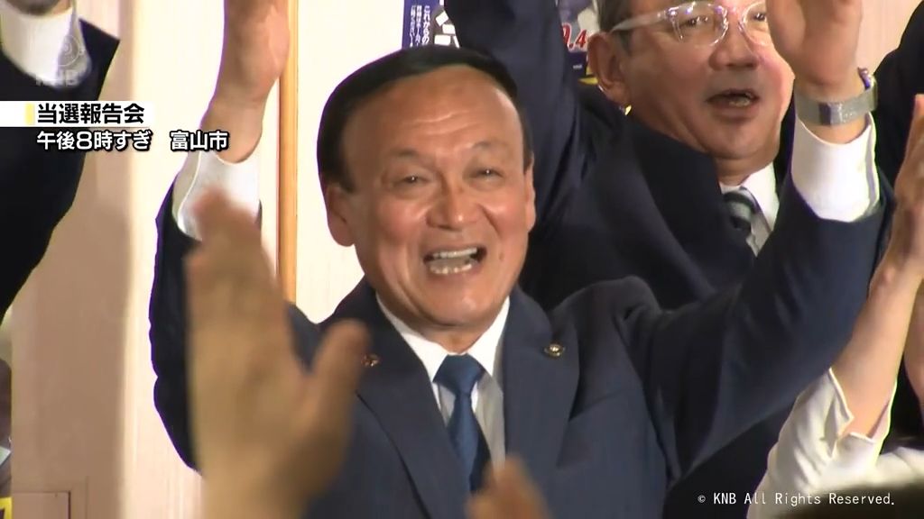 【富山市長選】2期目を目指す現職・藤井裕久さん当選確実