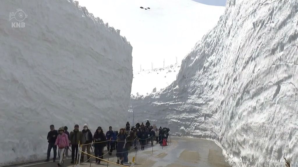 雪の大谷は14メートル！　立山黒部アルペンルートが全線開通