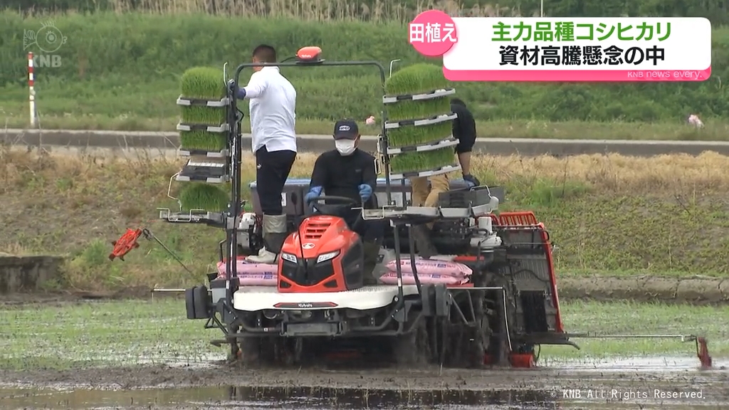 富山県内コシヒカリ田植え最盛期 中東情勢への不安も（2026年5月15日
