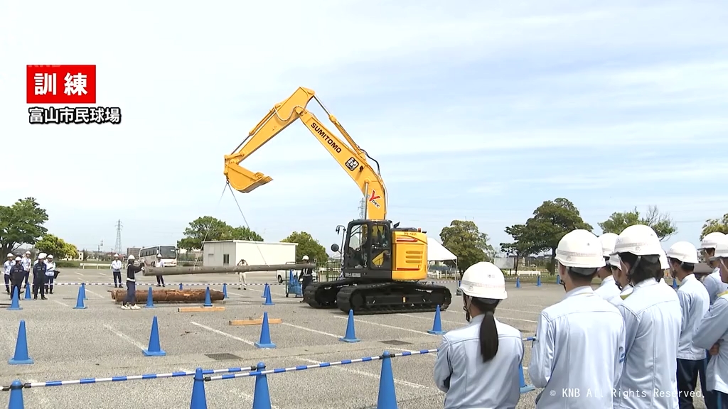 富山県警が初めて参加 北陸電力の大雨災害想定実動訓練（2026年5月26日