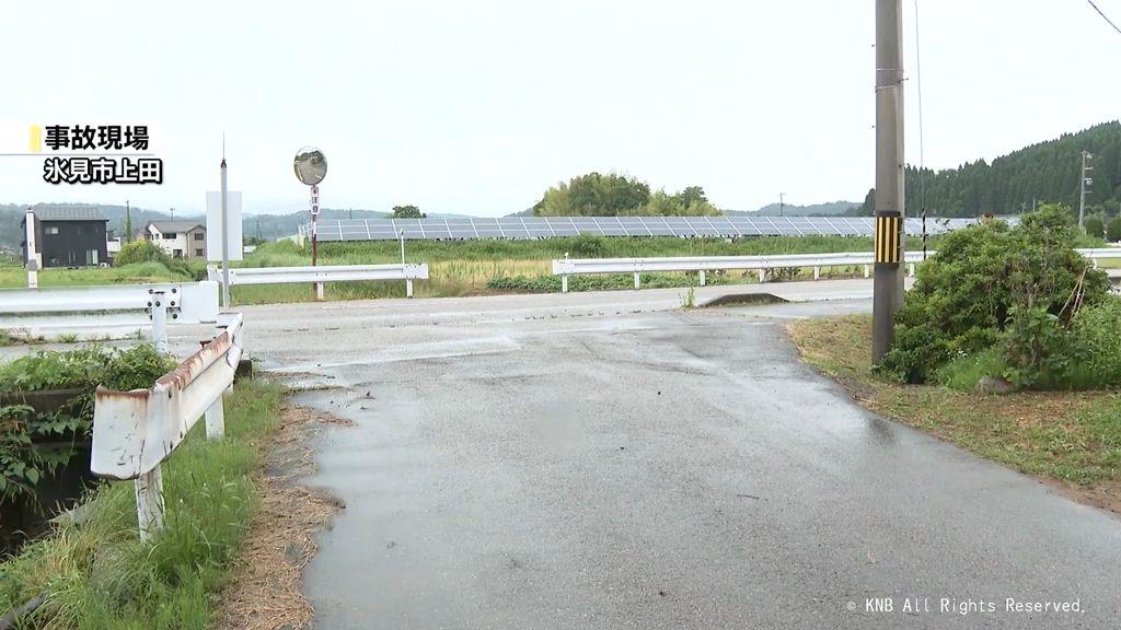 きのう　氷見市で交通整理の男性　はねられ死亡　８９歳男性運転の車に