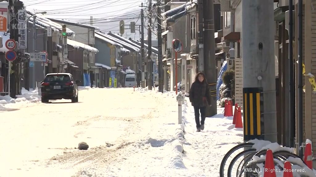 冷え込む朝　富山県内の観測地点すべてで氷点下