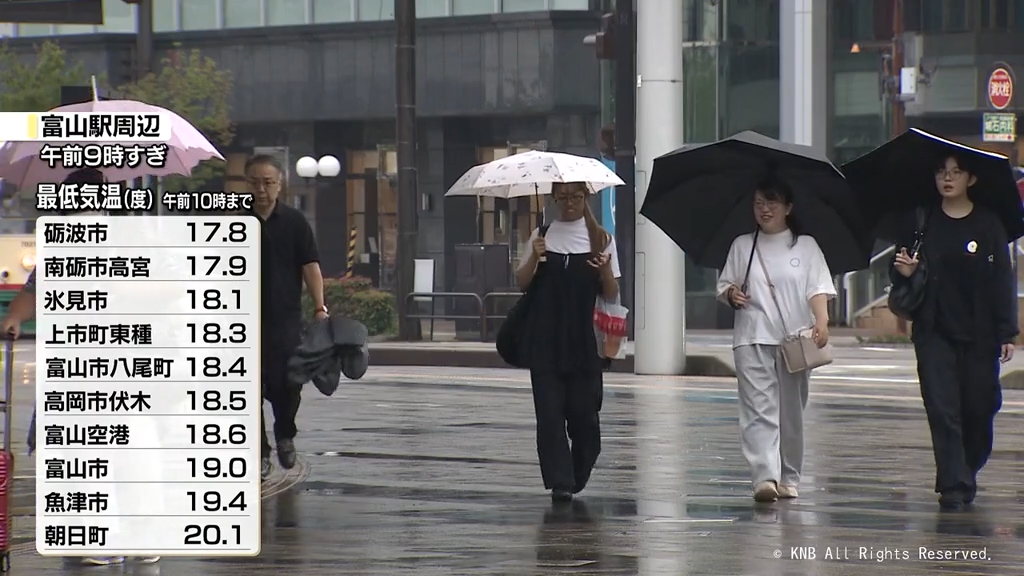 これまでの雨で地盤が緩んでいるところも　土砂災害に注意・警戒　富山