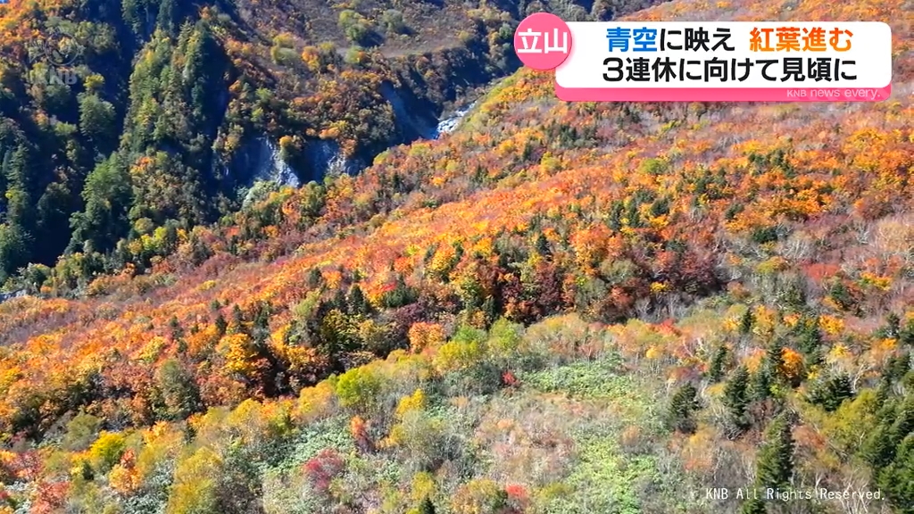 雲上の秋　北アルプス立山に広がる紅葉のじゅうたん　富山県