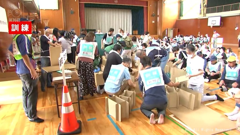 大津波警報を想定　黒部市などで県総合防災訓練