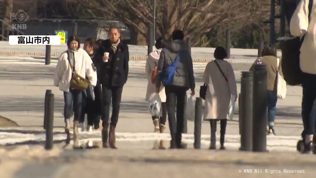 富山市八尾町で最高気温20.6度　2月の観測史上最も高く