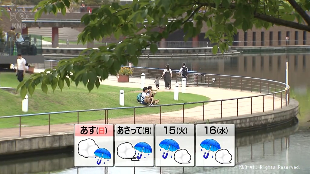 きょう日中は晴れ間も　来週前半は再び雨が続きそう　富山