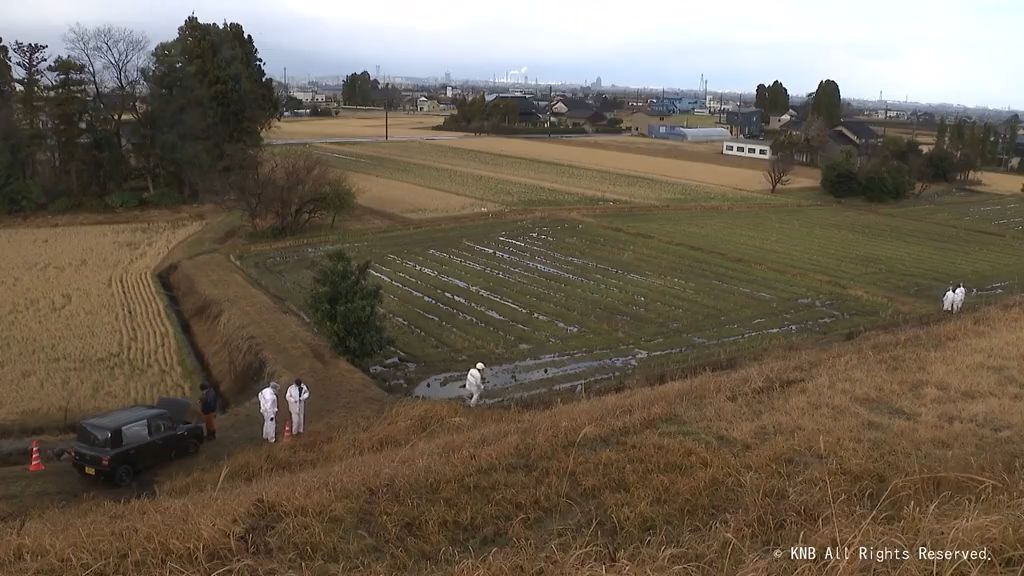 水田の中で倒れている男性の遺体を発見　きのう富山市