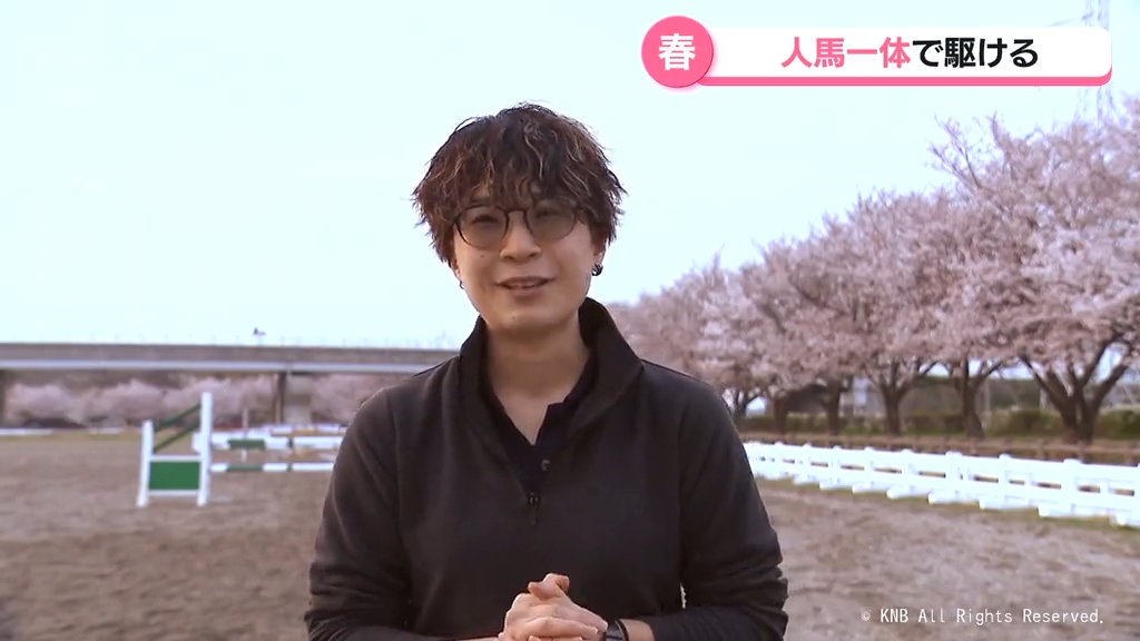 桜吹雪の中を馬と駆ける つぼみから花へ 富山代表 馬術期待の15歳