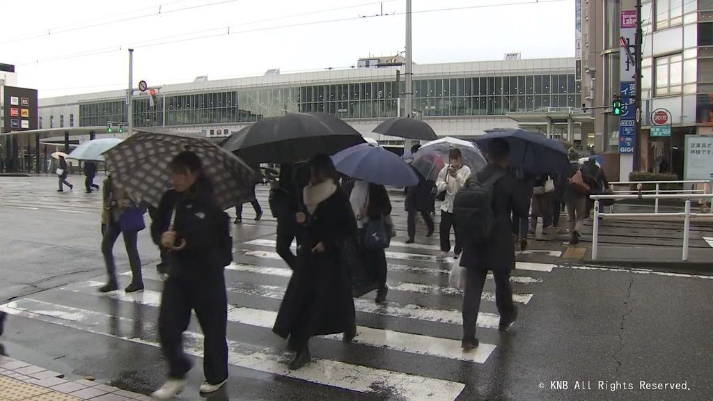 富山県内寒い一日　万全の寒さ対策を