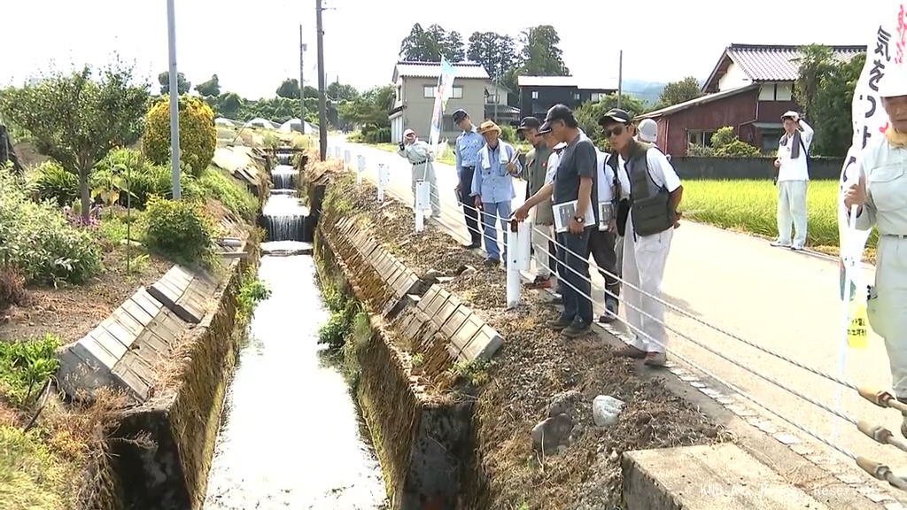 転落事故防止へ　農業用水路の一斉点検　富山・魚津市