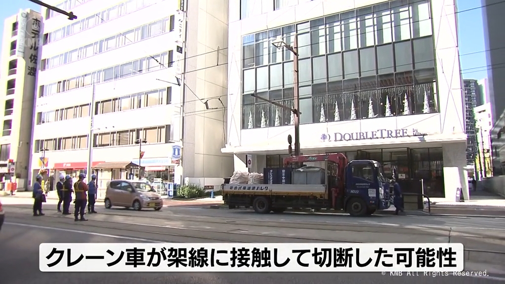 富山市内電車で架線切断 富山駅から南の区間で一時運転見合わせ（2024