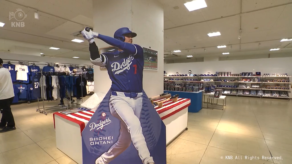 MLB日本人選手専門ショップ　 大谷翔平選手が使ったボールなど展示販売 富山市にMLBグッズ
