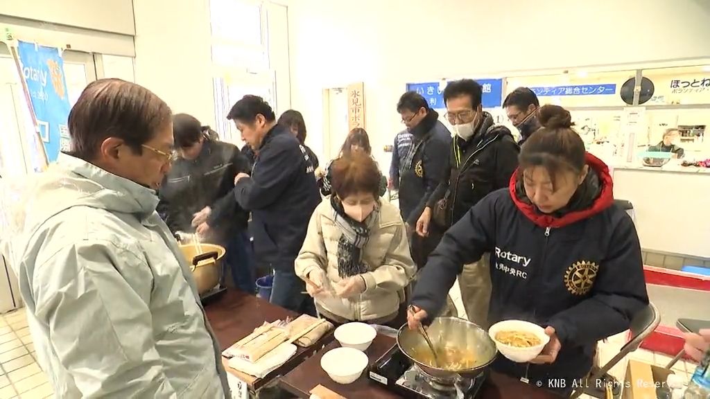 「市民を元気づけたい」東日本大震災で支援受けた宮城県から炊き出し　氷見