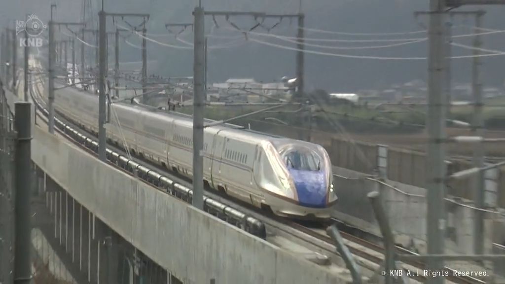 北陸新幹線　敦賀延伸へ訓練運転始まる