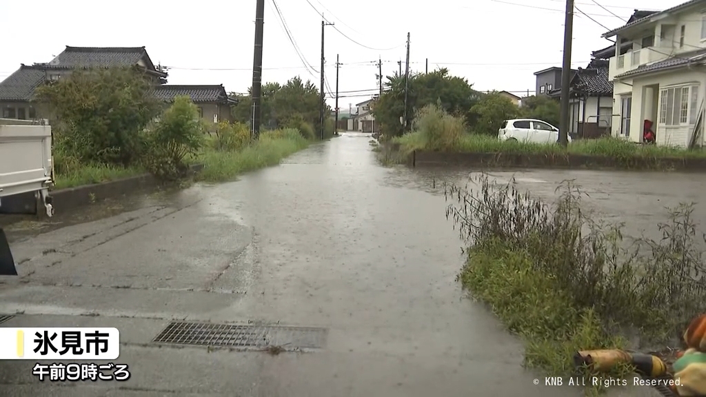 氷見市全域に避難指示　レベル３土砂災害警報　安全の確保を