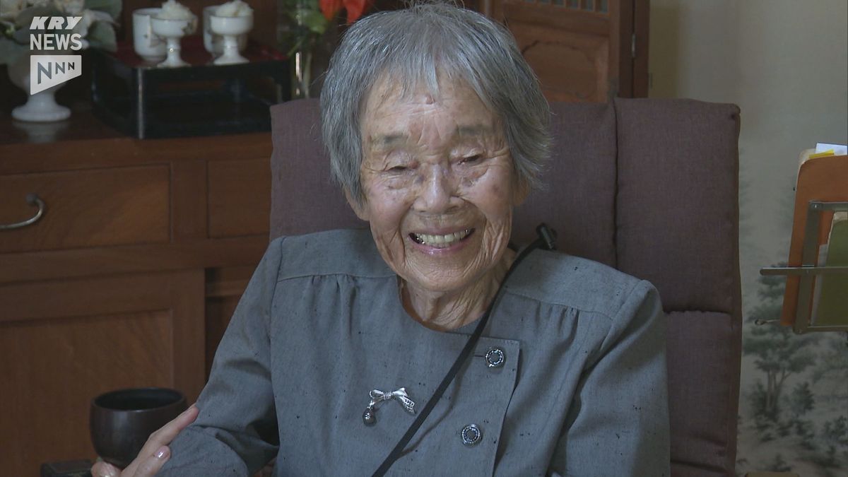 周南市の山間部で1人暮らし　元気な１００歳女性を市長が祝う