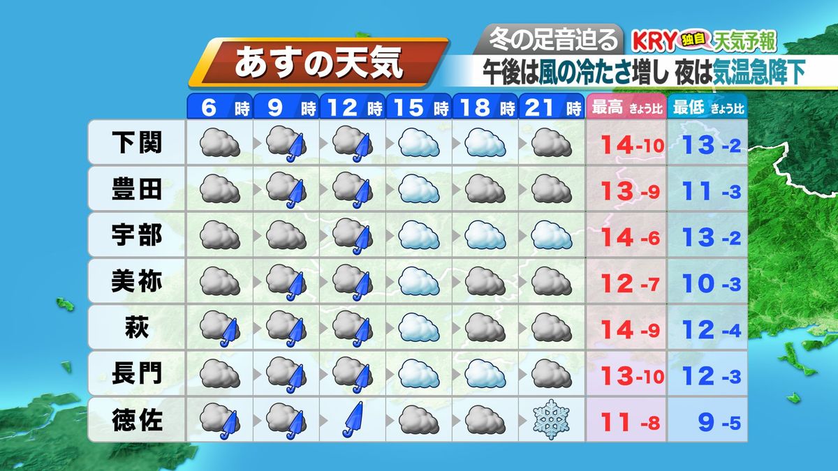 16日(土)の天気予報