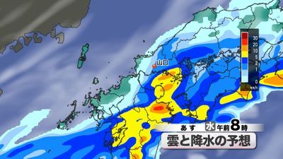 【山口天気 夕刊6/10】あす11日(水)明け方~朝頃まで強雨・地盤の緩みなど注意 台風の卵発生…今週末頃の梅雨前線活発化が心配
