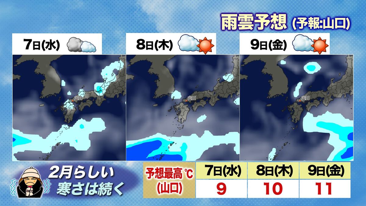 今週後半の雨雲予想