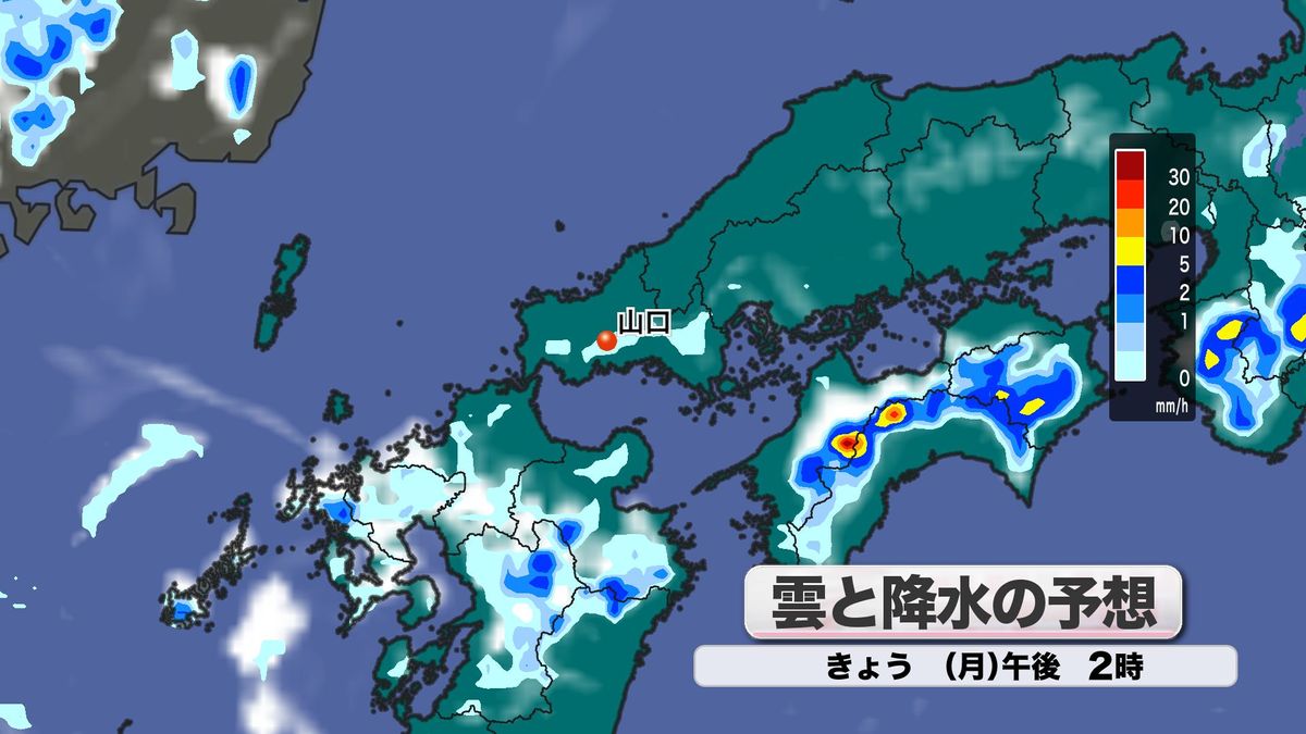 雲と降水の予想