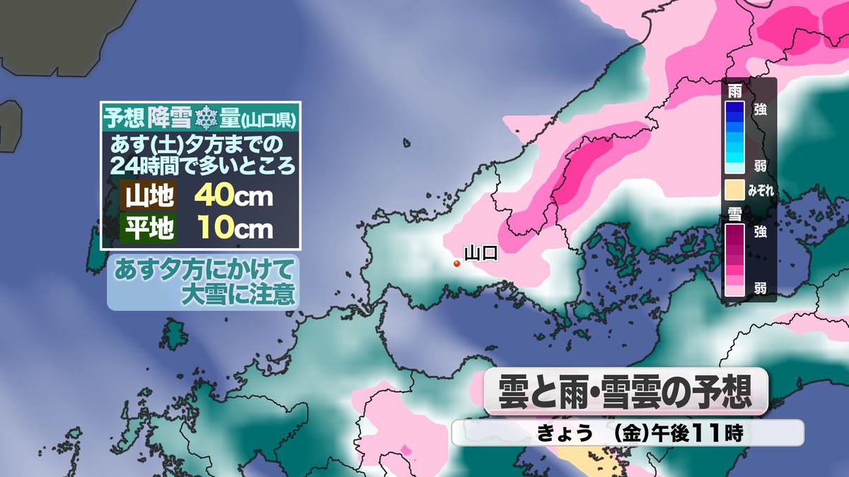 雲と雨・雪雲の予想