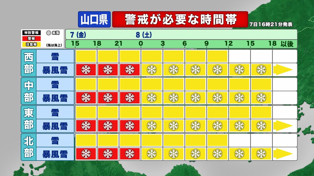 警戒が必要な時間帯