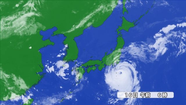 きょう16日(金)雲画像