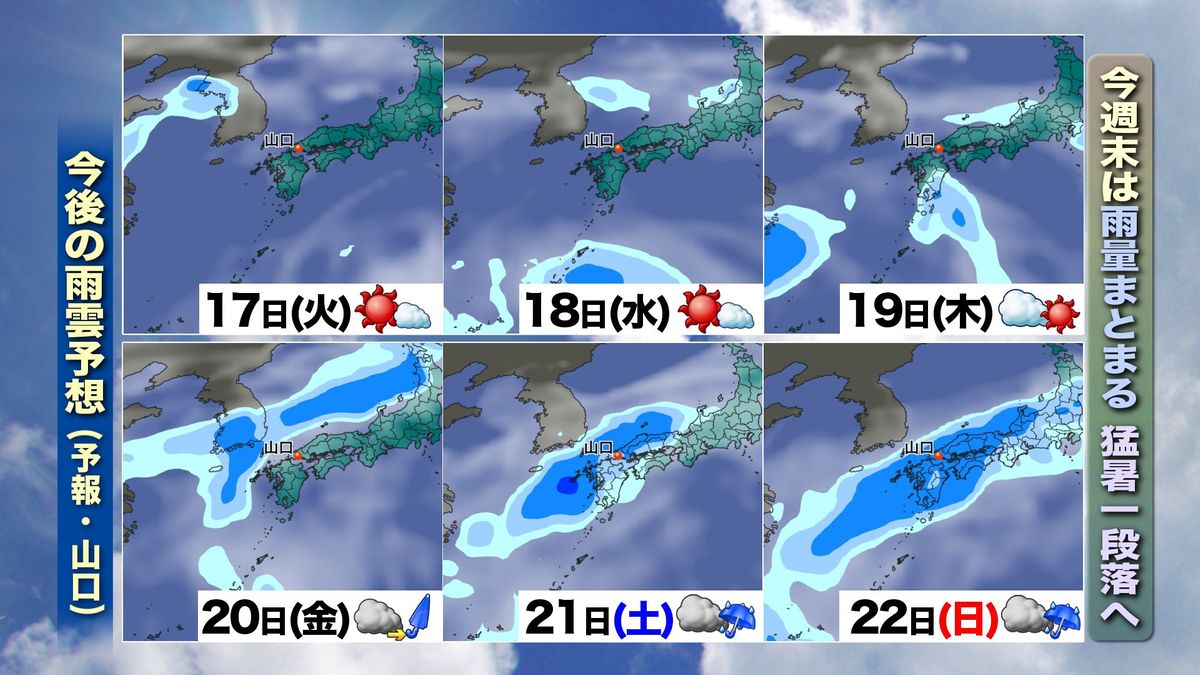 今後の雨予想