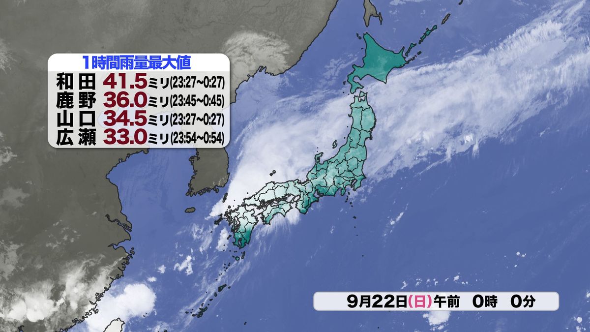 きのう22日(日)雲画像