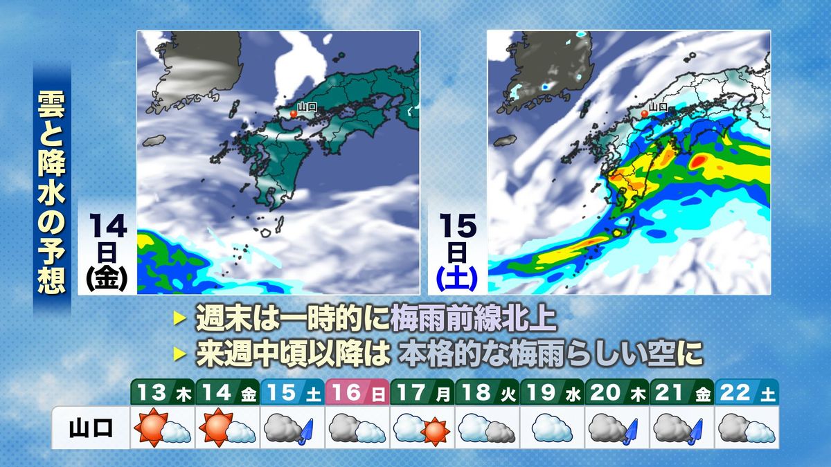 今後の雨雲予想＆10日間予報