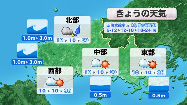 きょう11日(水)の天気