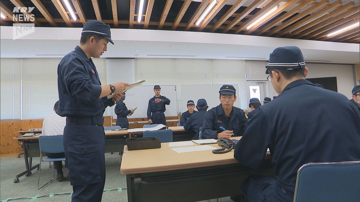 大雨時に大規模地震が発生したら…？柳井警察署が図上災害訓練を実施