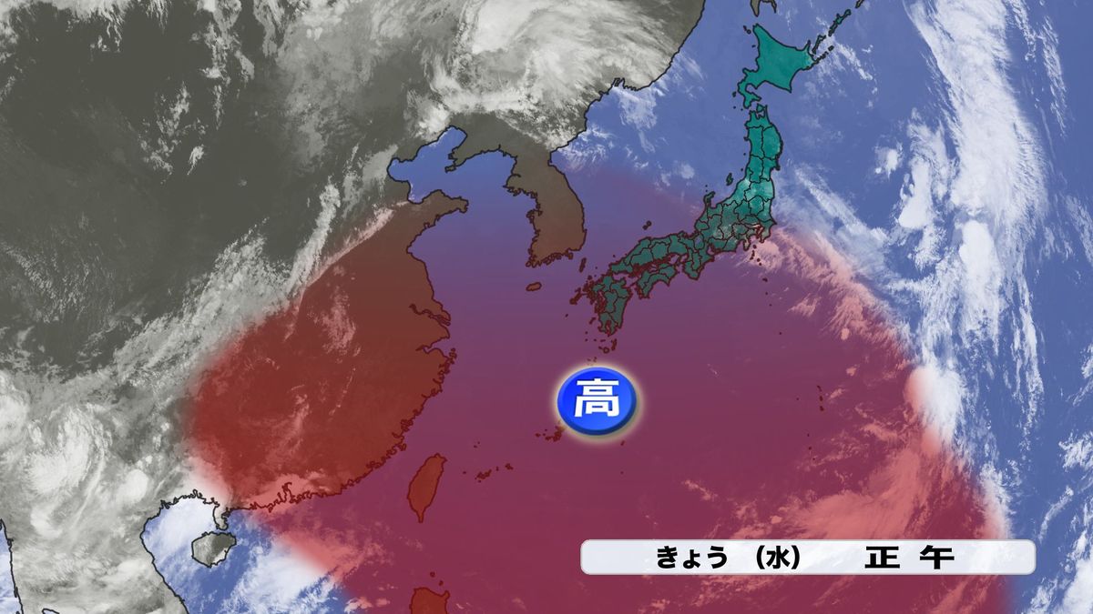 太平洋高気圧は…