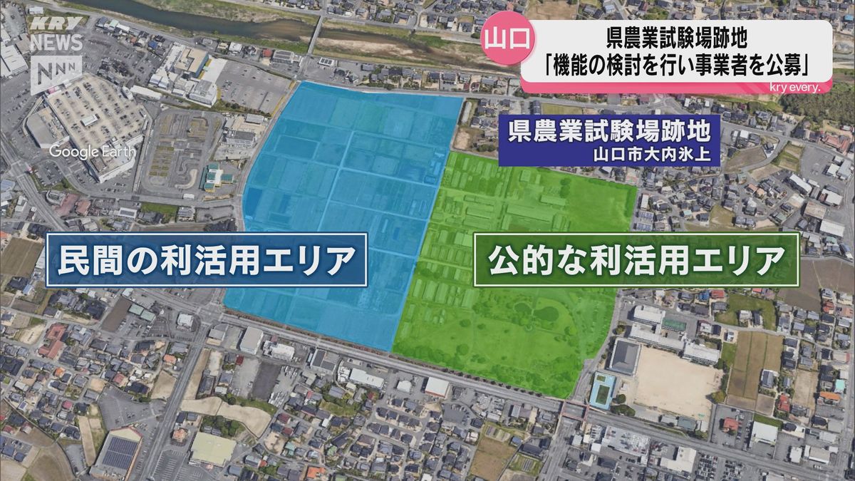 山口県農業試験場跡地　伊藤市長「導入する機能の検討を行い事業者を公募する」