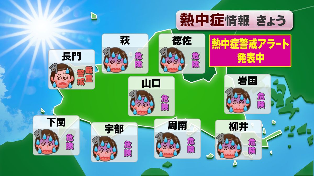 9日(金)も熱中症警戒アラート発表