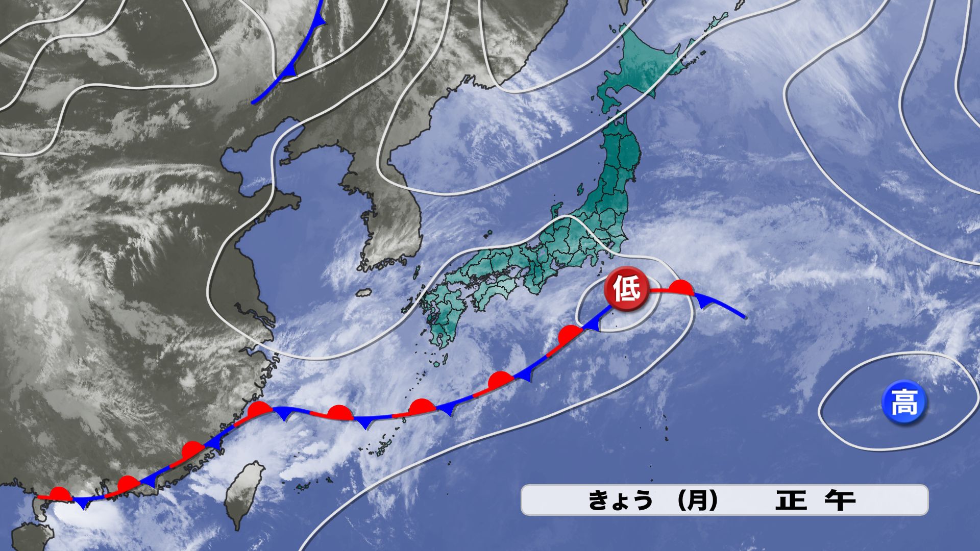 山口天気 夕刊4/22】あす(火)は午後中心に雨傘の出番 南北に揺れ動く
