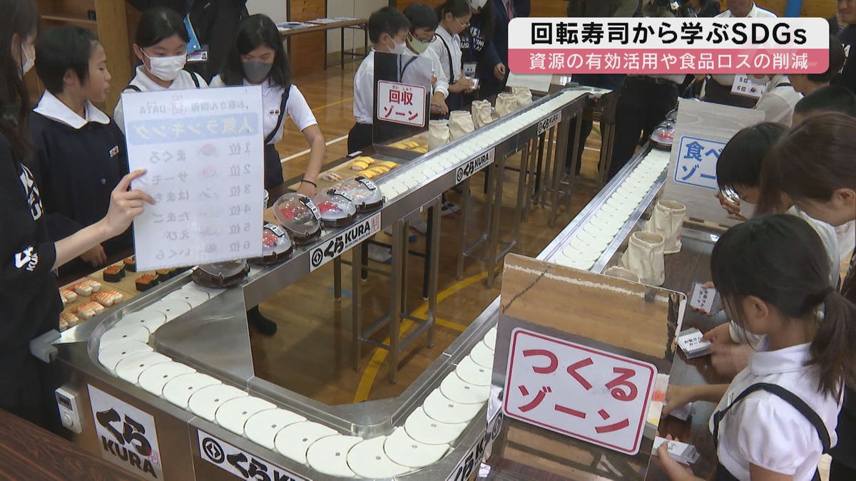 回転寿司を題材に「食品ロス」を考える…山口市の小学校