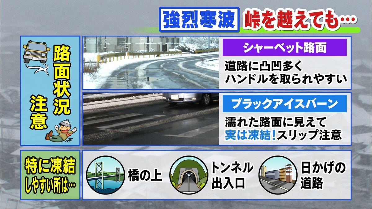 強烈寒波、峠を越えても…