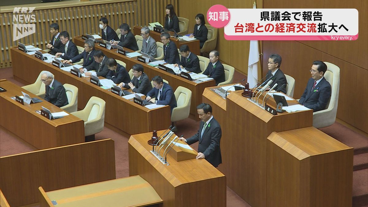 山口県の村岡知事「成長する海外の活力を取り込む」　県議会で台湾訪問での活動を報告