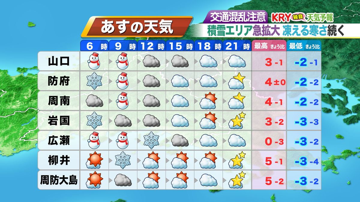 22日(金)の天気予報