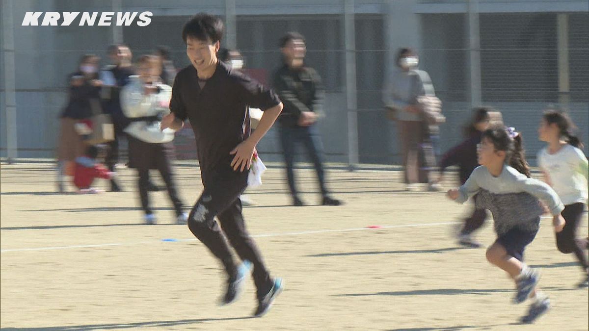陸上の宮本大輔選手が子どもたち参加の運動教室で講師に 一緒に楽しく体を動かす
