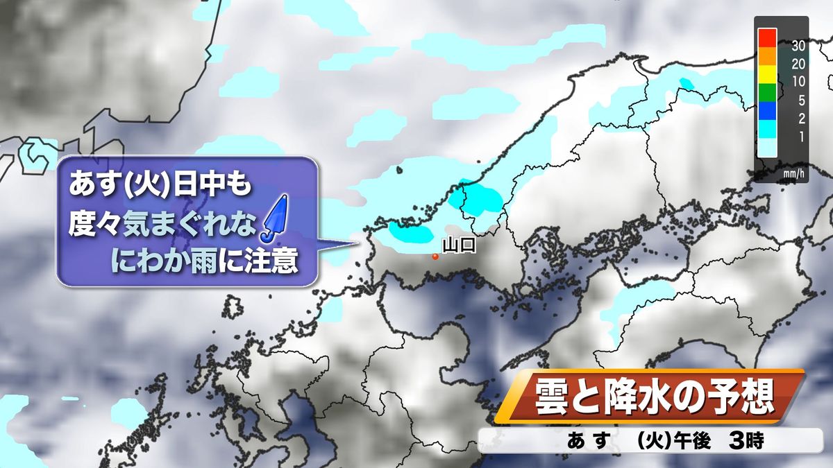 12日(火)日中の雨雲予想