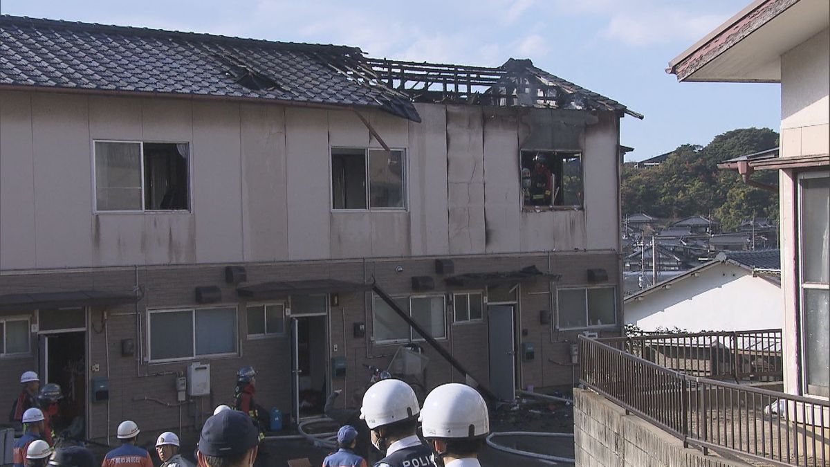 下関市彦島のアパートで火災 けが人はなし