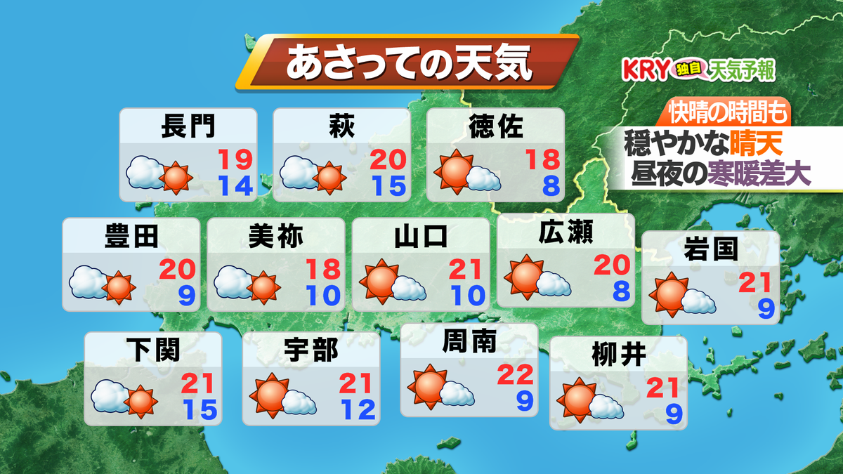 29日（日）の天気予報